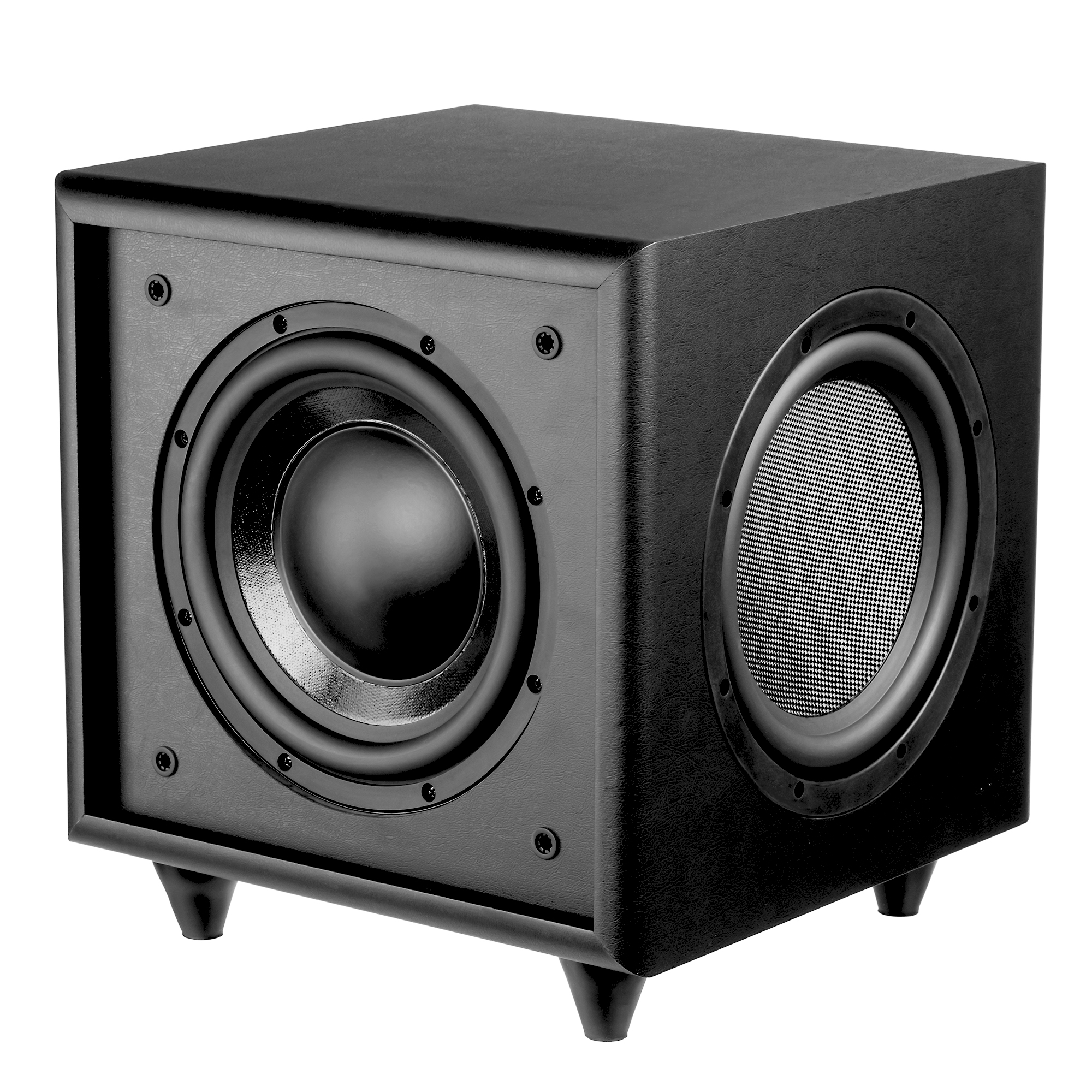 OSD Black Trevoce8 Triple 8" Powered Subwoofer 300W, DSP App Control, Faux Leather